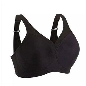 Glamorise black bra 44DD New